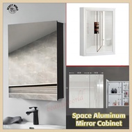 [SG Seller] Aluminium Mirror Cabinet/Bathroom Cabinet/Toilet Mirror With Door