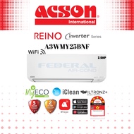 (FREE SHIPPING)ACSON 2.5HP INVERTER AIRCOND A3WMY25BNF