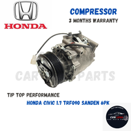 ✅3 Month Warranty✅ HONDA CIVIC 1.7 TRF090 SANDEN 6PK / CIVIC FD 1.8CC HONDA STREAM / CIVIC 2.0 Car A