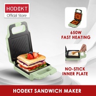 【Malaysia Ready Stock】HODEKT 650W electric sandwich maker Non-stick Coated MultiFunctional Breakfast