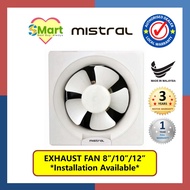 Mistral 8" 10" 12" Wall Mount Ventilation Exhaust Fan MEF801 MEF101 MEF121