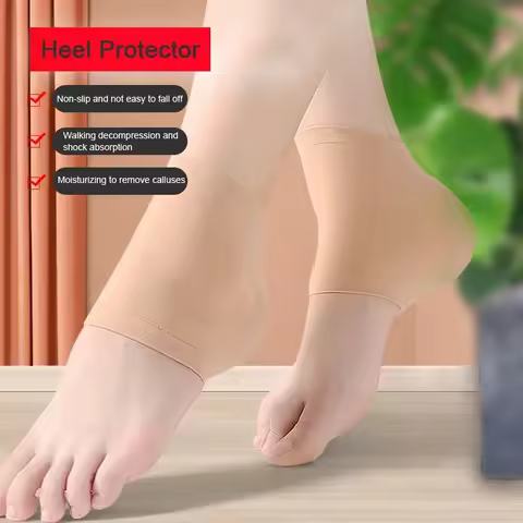 2PCS Gel Moisturizing Heel Socks Spa Sock For Foot Care Gel Heel Socks For Dry Cracke Fasciitis Heel