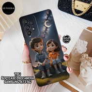 Latest Samsung A73 5G Case - Fashion Cartoon Case - Samsung A73 5G Softcase - Pro Camera Case - Late