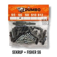 Skup Sekrup Fisher S6 Isi 25pcs Fisher Lubang Dinding 6mm