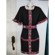 Baju Tradisional Moden Sabah/Dress Rungus corak pinakol