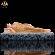 Reclining Buddha White Marble Shakyamuni Buddha Statue Sleeping Buddha Reclining Buddha Tathagata Bu