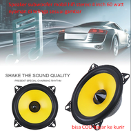 Speaker subwoofer mobil hifi stereo 4 inch 60 watt nyaman di telinga sesuai gambar