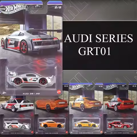 Original Hot Wheels Audi Car Model AUDI RS E-TRON GT SPORT QUATTRO R8 LMS 5 COUPE Toys Boys 1/64 Aut