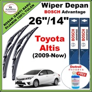 Toyota Altis (2009-Now)  26 /14   - Bosch Advantage Wiper BA2614