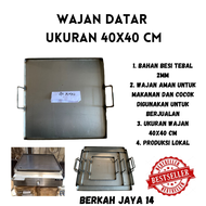 WAJAN DATAR 40X40 CM DAN 35X45 CM KUALI UNIVERSAL SERBAGUNA ALAT MEMASAK ANTI KARAT PENGGORENGAN TEF
