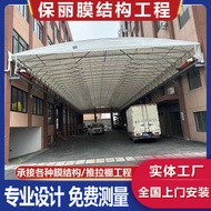 Electric Sliding Shed Movable Canopy Retractable Awning Mobile Sliding Shed Warehouse Shed Household