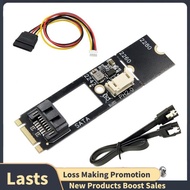 M.2 SATA Adapter M.2 NGFF to SATA3.0 7 Pin Adapter M2 Key-B to SATA3.0 Adapter Card for 2242 2260 22