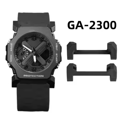 For Casio G-SHOCK GA-2300 GA2300 GA 2300 Watch Modification Leather Rubber Nylon Strap Connector Met