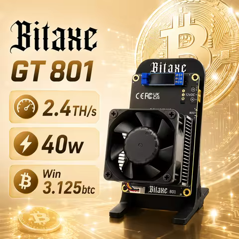 Bitaxe GT801 2.4TH/S 40W BM1370 Asic Chip Fully Open Source Bitcoin Home Solo Miner