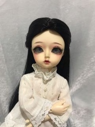 6分 bjd 娃髮 黑長直 超長 古裝