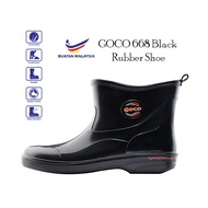 GOCO 668 Black Rubber Shoe / GOCO 668blk Kasut Getah