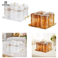 [SONONIA] Durable Plastic Food Storage Container with Lid Multifunctional Kitchen Storage Jar for He