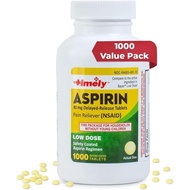TIME-CAP LABS, INC. Timely Baby Aspirin 81mg for Adults - Pain Reliever for Minor Aches & Fever Redu