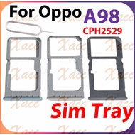 For OPPO A98 CPH2529 SIM Card Tray Slot Holder Phone Replacement Installation