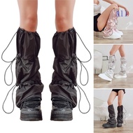 All Women's Punk Grunge Flared Leg Warmers & Stacked Cargo Bag - Boot Covers, Footless