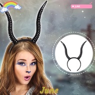 JUNE1 Devil Horn Headpiece, Devil Queen Black Antelope Horn Headpiece,  Witch Headdress Demon Animal