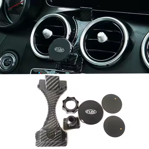 Magnetic car phone holder gps holder air vent bracket mobile phone clip for Mercedes Benz W205 E Cla