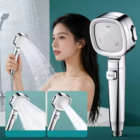 Shower booster showerhead strong pressure shower head bathroom water heater shower head rain shower 