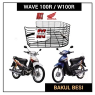 𝗔𝗥𝗧 𝗙𝗥𝗘𝗘 𝗧𝗔𝗣𝗔𝗞 𝗕𝗔𝗪𝗔𝗛 HONDA WAVE100R W100R WAVE 100R W WIRE BASKET IRON BAKUL BESI RAGA BAKUL MOTOR M