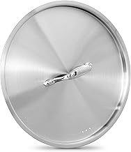 Lid for 14/16-Quart Stockpot - Stainless Steel Kitchen Cookware Cover with Handle, Fits 11.02” Pot I