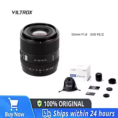 VILTROX 55mm F1.8 EVO Prime Lens APO Optical 9 Blades HD Nano Coating for Portrait Live Streaming Vl
