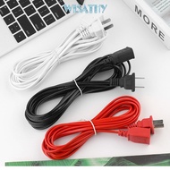 WISATHY AC Power Cord, PVC Copper Power Extension Cord, 2/3/5m Two-pin Wire
