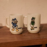 1970s Anchor Hocking Fire King Disney Donald Duck mug vintage rare 杯