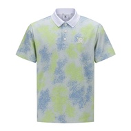 ANEW GOLF Men's Polo shirt Sprinkled Pattern Short T-shirt