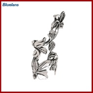 1 Pair Stylish Ear Clips Hollow Out Leaf Lady Ear Bone Shape Fit Leaf Clip Earrings for Banquet