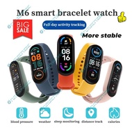 2021 NEW M6 Jam pintar Smart Watch Sport Band Women Man Wristband Fitness Tracker Blood Monitor Bluetooth SmartWatch