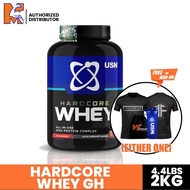 USN Hardcore Whey GH 2 kg + Gift halal whey protein,lean whey, whey protein, ripped - Makanan tambah