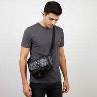 Synthetic Leather Men's Sling Bag - Prau Hustle Sling Bag