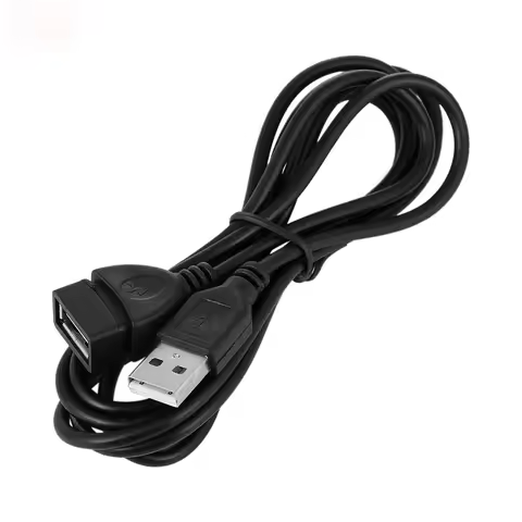 High Quality 0.6M 1M 1.5M 3M 5M USB 2.0 A Male to A Female Data Sync Charger Extension Cable Cord Bl