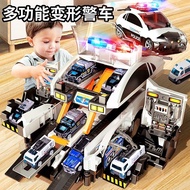Toy Gift Multifunctional Deformed Police Car Police Parking Lot Fire Truck Boy Educational Car