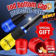 【Fishing Rod Bottom Cap】 Joran Protector cover/Rod handle Protective Case/ Silicone Rod Back Block R