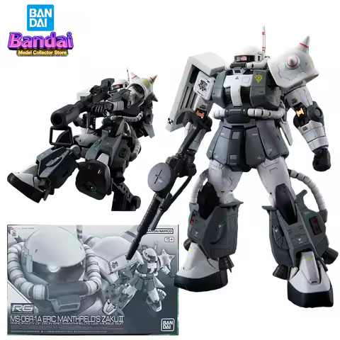 Bandai RG MS-06R-1A ERIC MANTHFIELD Zaku 2 Action Figures Mobile Suit Gundam Anime Toys Assembled Mo