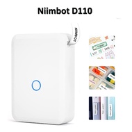 Niimbot D110 Mini Thermal Label Sticker Printer Inkless Portable Pocket Label Maker for Mobile Phone Machine  or 3Rolls label paper