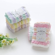 Made in Japan KI.RA.RA Macaron Color Twistless Yarn Pearl Silk 5 Layer Gauze Beauty Cleansing Towel 