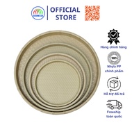 Song Minh 2T8 bamboo imitation round plastic tray