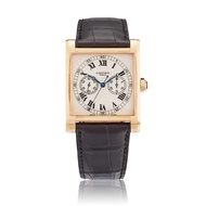 Cartier Limited Edition Collection Prive Cartier Paris Tank Chronograph Monopoussoir Reference 2846, a rose gold manual wind wristwatch with chronograph, circa 2006