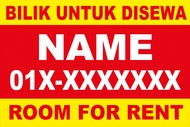 Banner Printing Property Banner HouseForSale or Rent/Shop For Sale or Rent/Room For Rent...