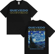 Rapper Quevedo Buenas Noches Album Graphic T-shirts Men's Fashion Hip Hop Street T Shirt Unisex Casu