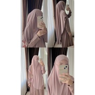 KAISYA | French Khimar Shaza - Premium Jersey Material, Cool, Cadar Friendly, Suitable for Hajj, Umr