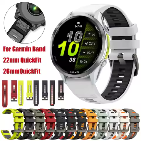 Sports Silicone Strap For Garmin Forerunner 970 965 955 Solar 935 Watch Band QuickFit 22mm 26mm Repl