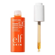e.l.f. SKIN Bright Icon Vitamin C + E + Ferulic Serum, Brightening & Soothing Face Serum, Helps Even